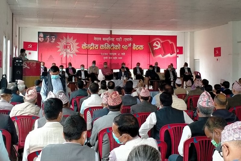 एमाले केन्द्रीय कमिटी बैठक आज पनि बस्ने