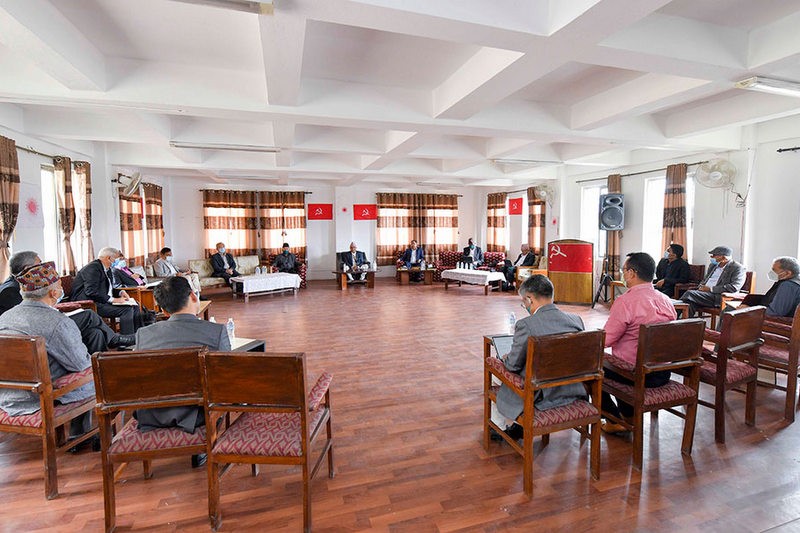 हिजो स्थगित  भएको एमाले स्थायी कमिटी बैठक आज