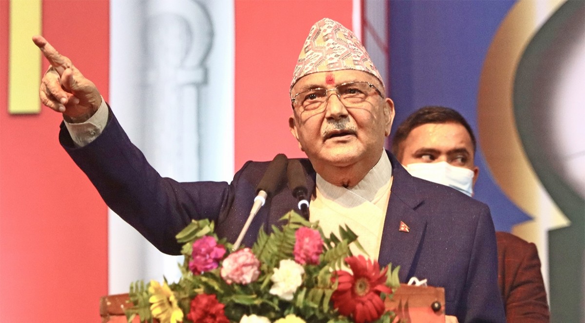 माधव नेपालको पार्टीलाई केपी ओलीको कटाक्ष : पार्टीमा बस्ने पदाधिकारी पनि भेटिएनन्