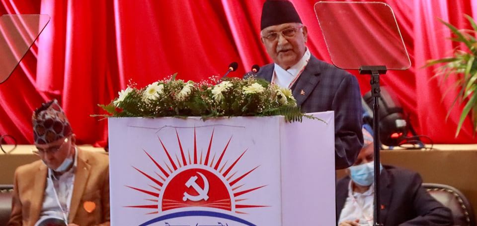 माधव नेपाल एमाले फुटाउने मुख्य योजनाकार रहेको ओलीको आरोप