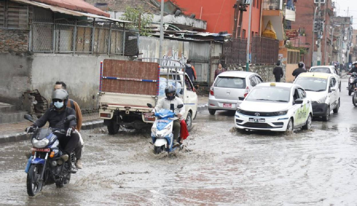 देशभर मनसुनी वायुको प्रभाव : अधिकांश स्थानमा वर्षा
