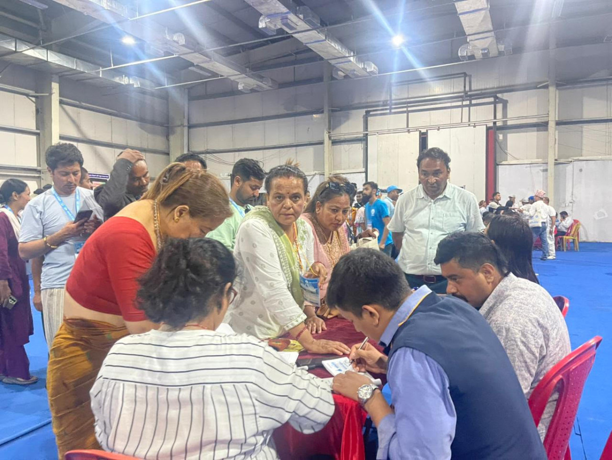 रास्वपा  महाधिवेशनमा पहिलो चरणको मतदान जारी